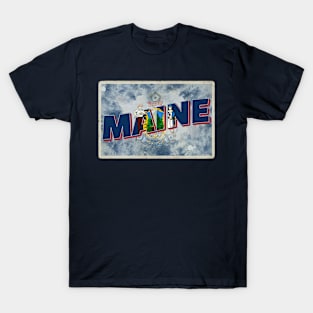 Maine vintage style retro souvenir T-Shirt